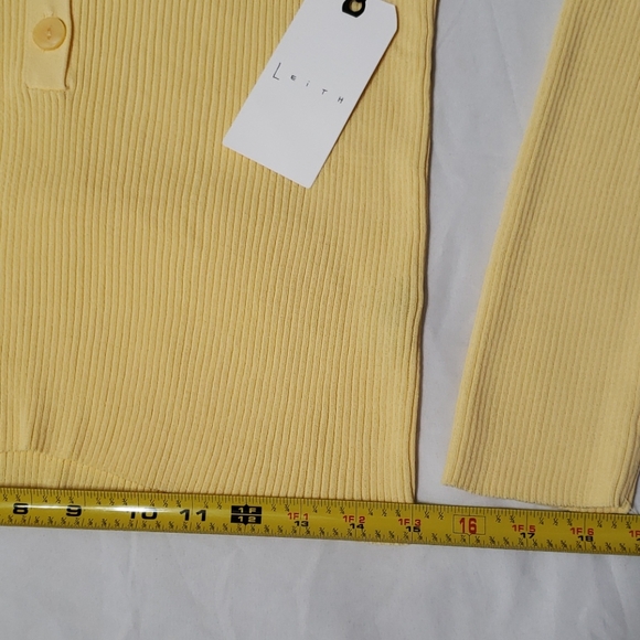 Leith NWT ribbed Henley - Picture 4 of 14